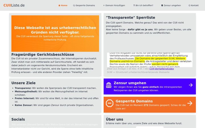 Screenshot of cuiiliste.de