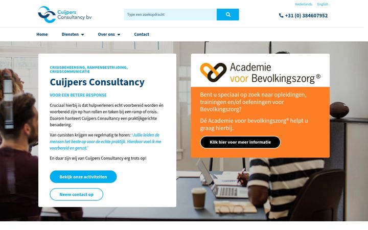 Skjermbilde av cuijpersconsultancy.nl