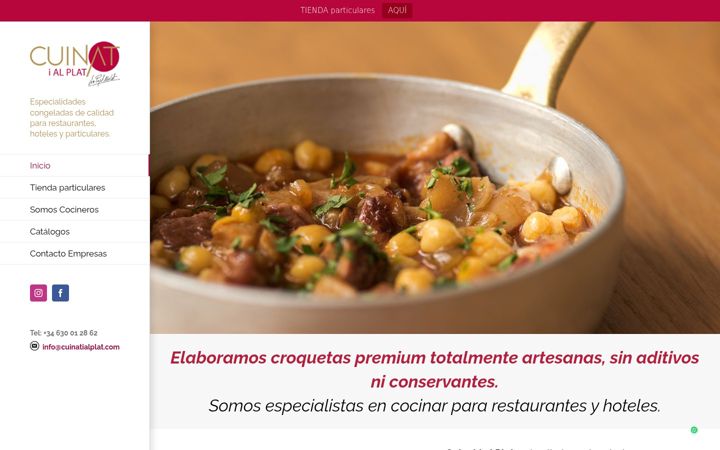 Screenshot of cuinatialplat.com