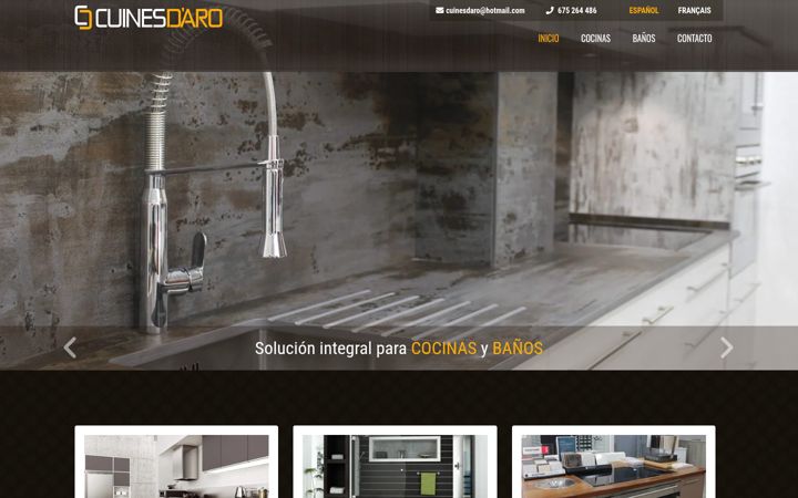 Screenshot of cuinesdaro.com