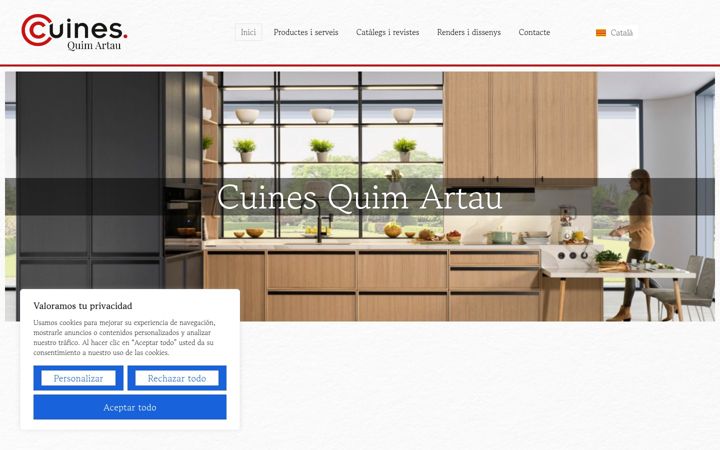 Screenshot of cuinesquimartau.cat