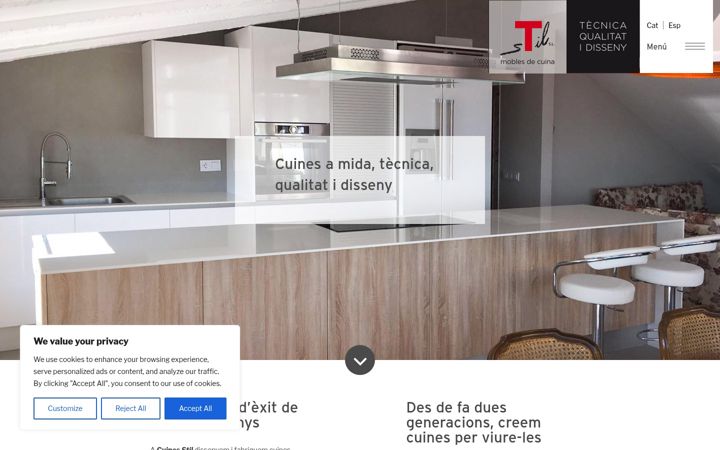 Screenshot of cuinesstil.com