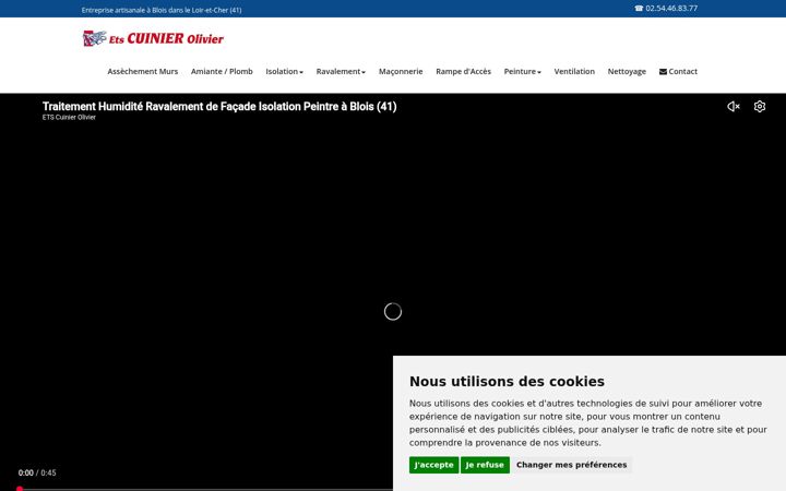 Screenshot of cuinier-olivier.fr