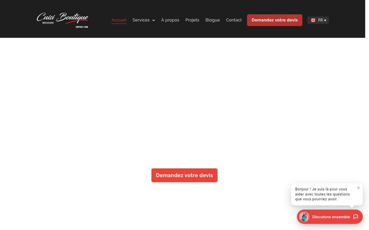 Screenshot of cuisiboutiquebrossard.com