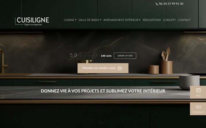 Screenshot of cuisiligne.com