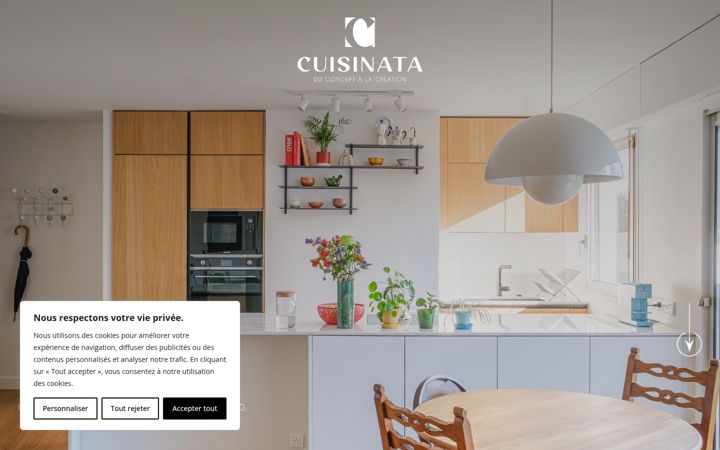 Snimka zaslona za cuisinata.fr