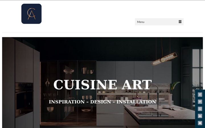 Snimka zaslona za cuisine-art.fr