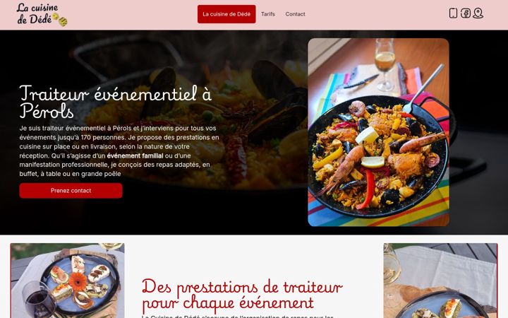 Screenshot of cuisine-dede.fr