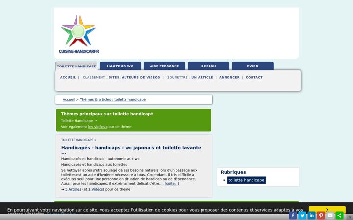 Screenshot of cuisine-handicap.fr