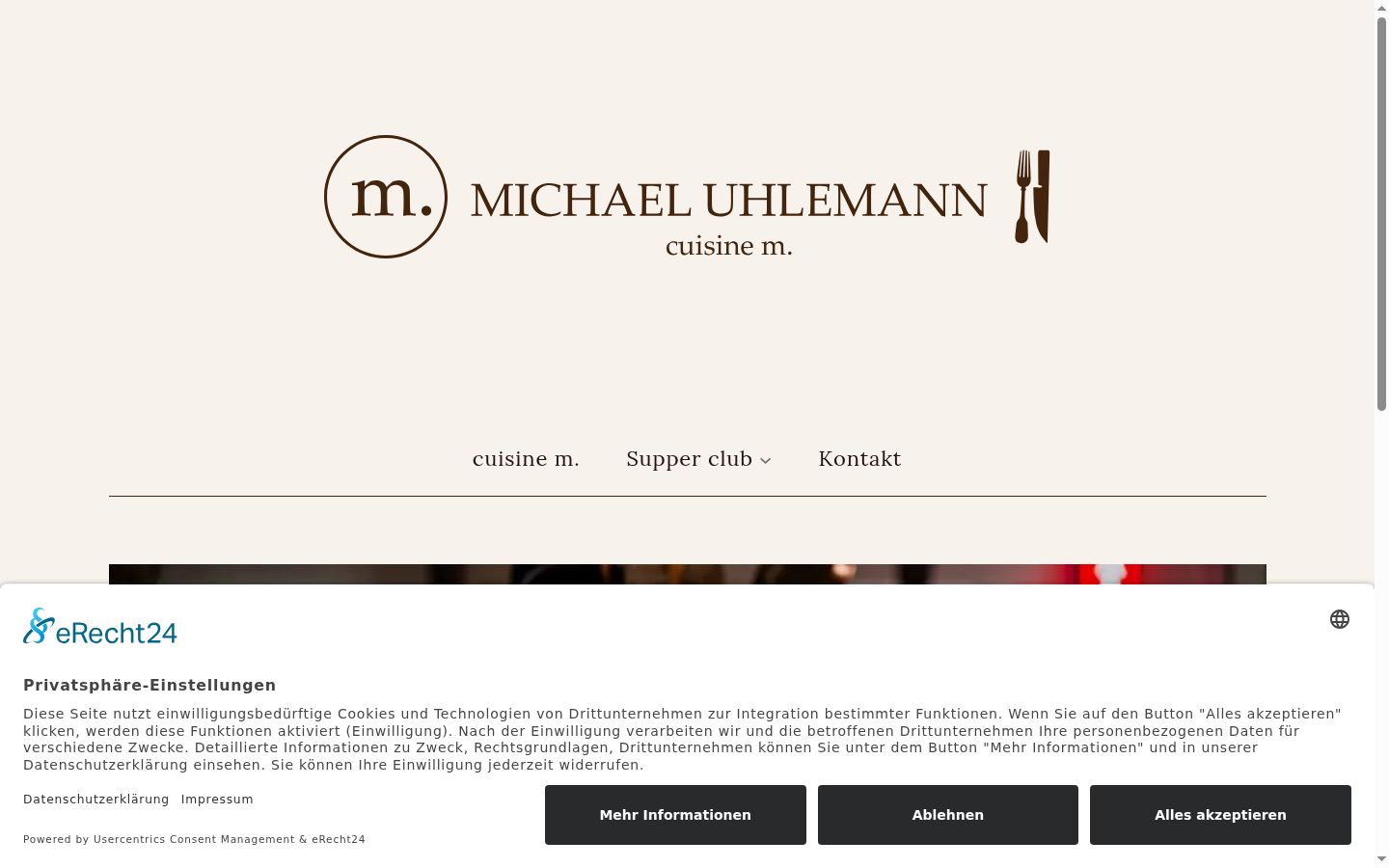 Screenshot van de toestemmingsbanner zoals getoond vóór enige interactie
