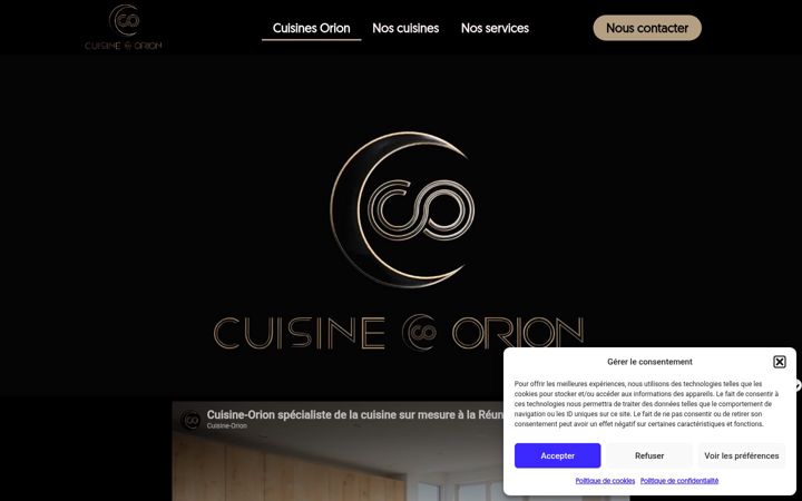 Screenshot of cuisine-orion.com