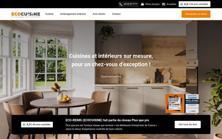 Screenshot of cuisine-reims.fr