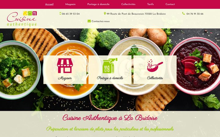 Ekrano kopija cuisineauthentique.fr