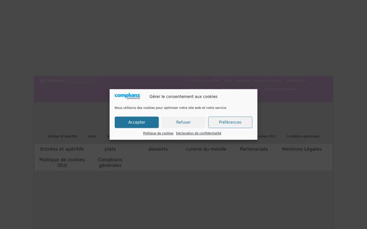 Screenshot of cuisinedefadila.com