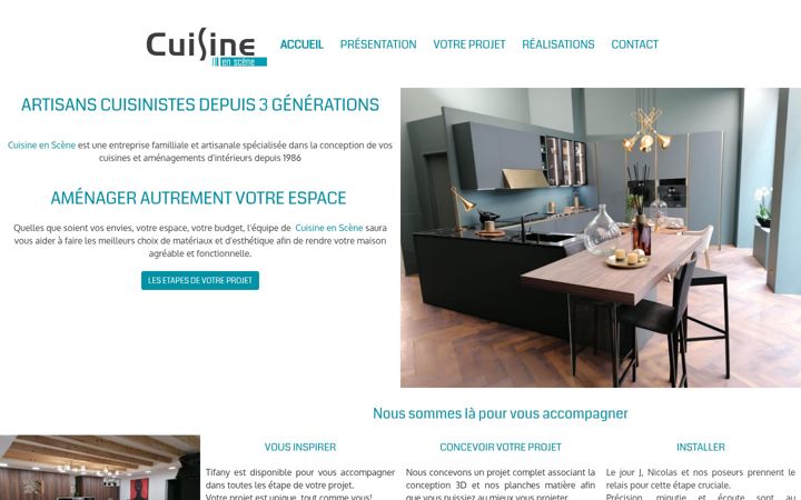 Ekrano kopija cuisineenscene.fr