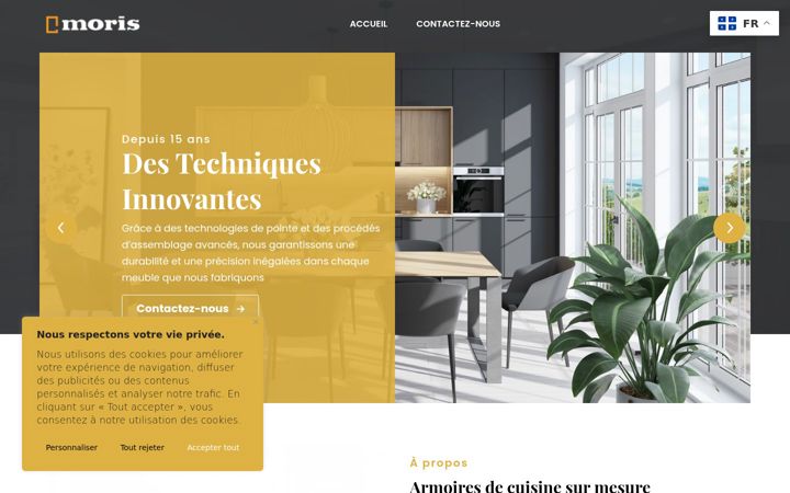 Screenshot of cuisinemoris.com