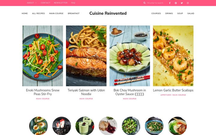 Screenshot of cuisinereinvented.com