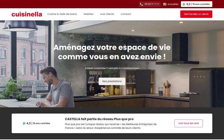 Ekrano kopija cuisines-castelsarrasin.fr