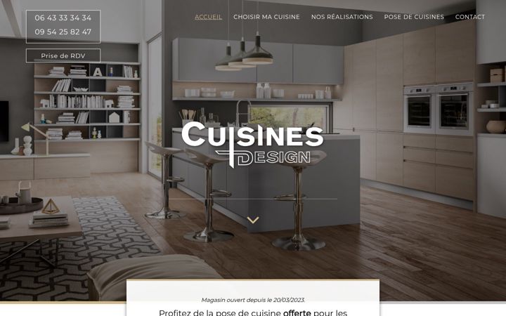 Screenshot of cuisines-design-lyon.fr