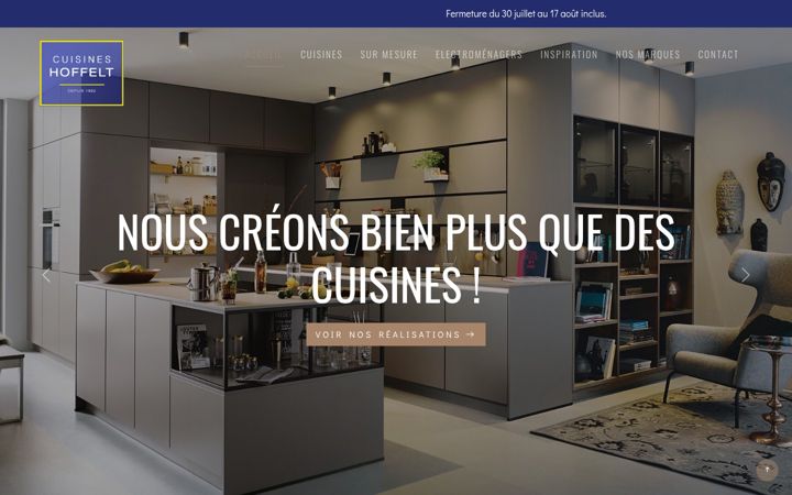 Screenshot of cuisines-hoffelt.be