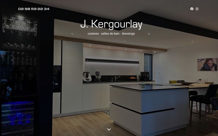 Screenshot van cuisines-kergourlay.fr