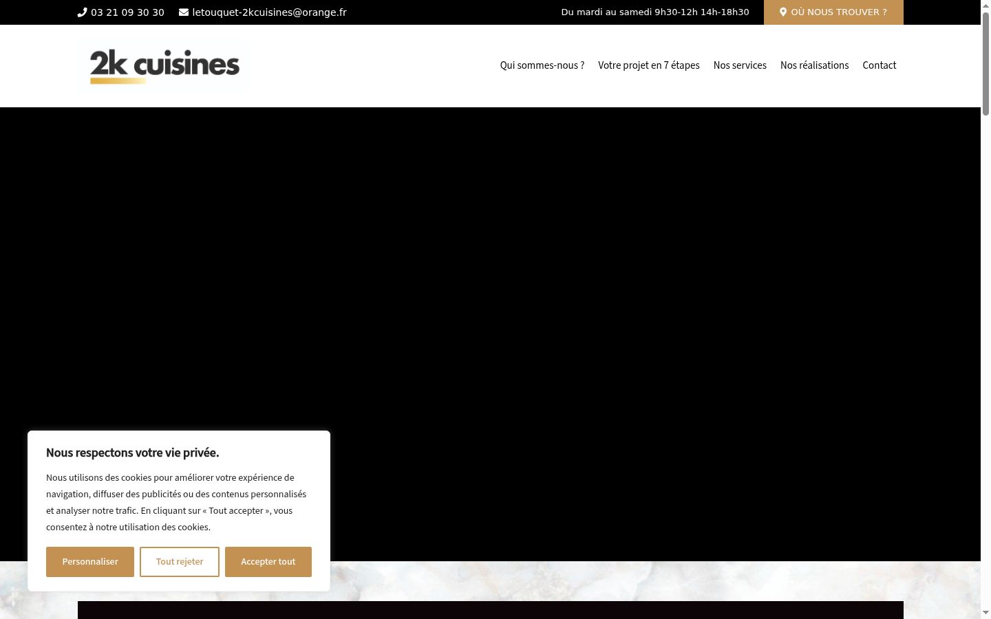 Screenshot van de toestemmingsbanner zoals getoond vóór enige interactie
