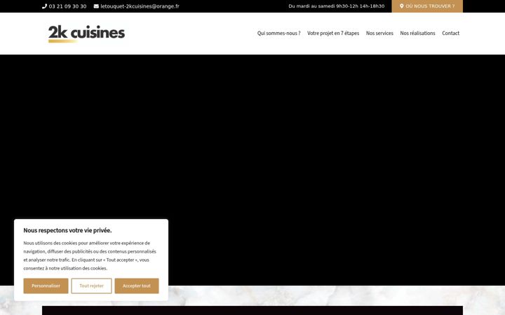 Screenshot of cuisines-le-touquet.fr