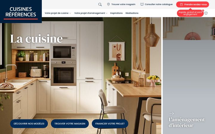 Screenshot of cuisines-references.fr