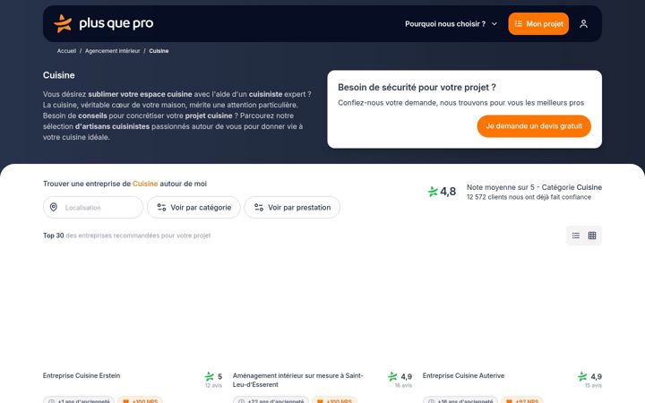 Screenshot van cuisines-salvy.fr