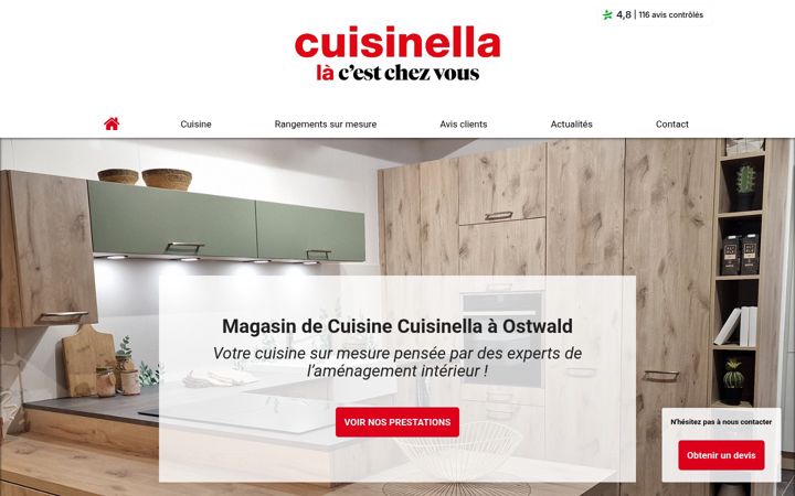 Screenshot van cuisines-strasbourg-ostwald.fr