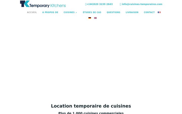 Screenshot of cuisines-temporaires.com