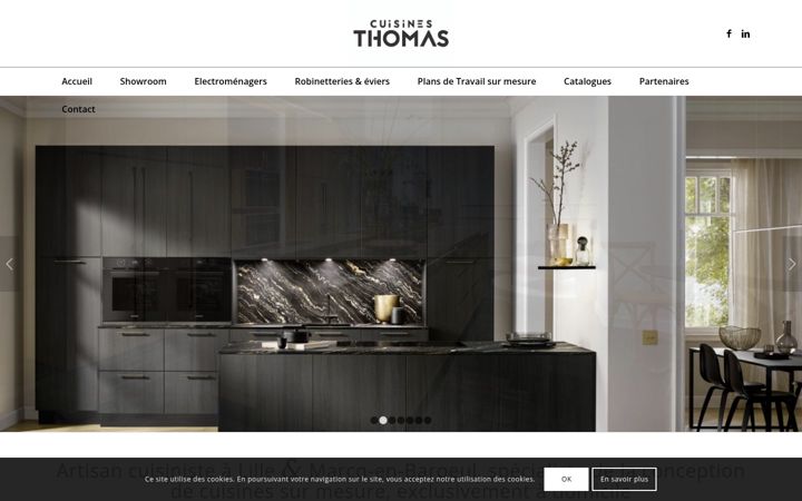Screenshot van cuisines-thomas.fr
