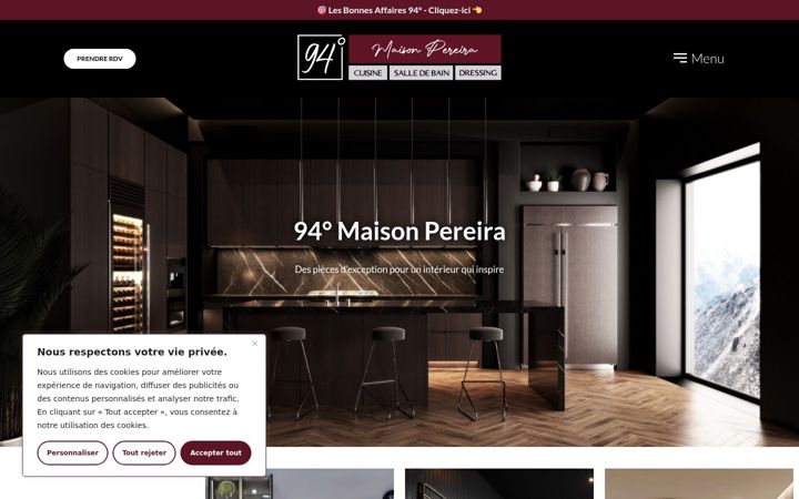 Screenshot of cuisines94degres.fr