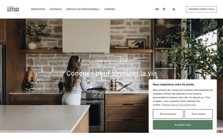 Екранна снимка на cuisinesaction.com