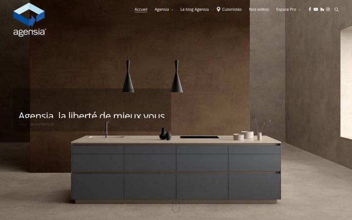 Screenshot of cuisinesagensia.fr