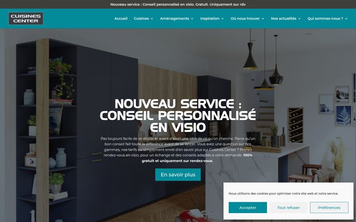 Screenshot van cuisinescenter.fr