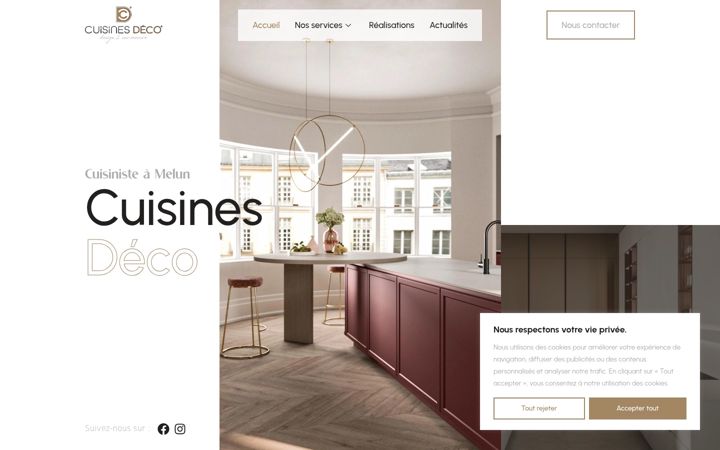Screenshot of cuisinesdeco.com