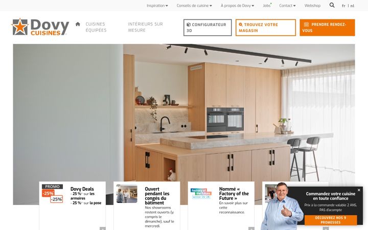 Screenshot of cuisinesdovy.be