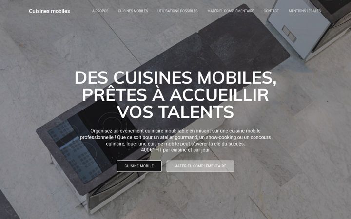 Screenshot of cuisinesmobiles.com