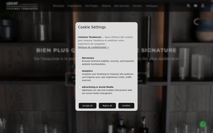 Screenshot van cuisinestendances.fr