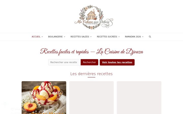 Screenshot van cuisinezavecdjouza.fr