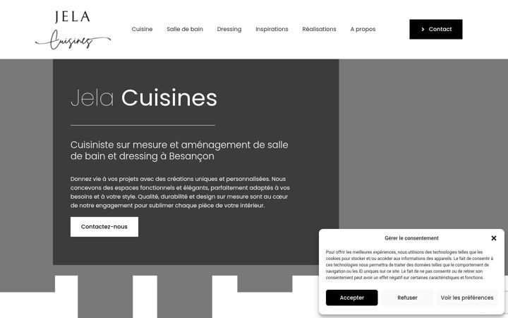 Screenshot of cuisiniste-besancon.fr
