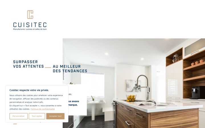 Screenshot of cuisitec.com