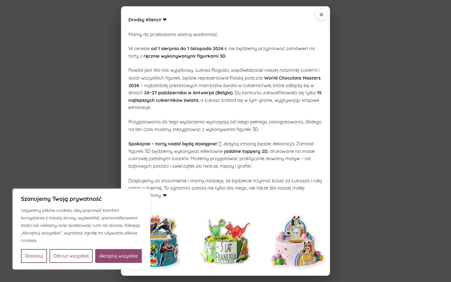 Sutikimo reklamjuostės, rodytos prieš bet kokią sąveiką, ekrano kopija