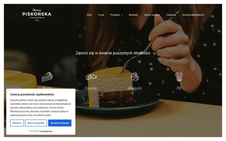 Zrzut ekranu cukiernia-piskorska.pl