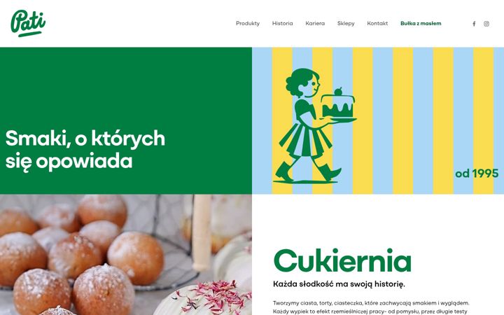 Zrzut ekranu cukierniapati.pl