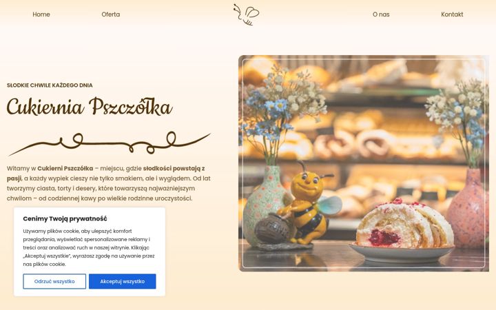 Screenshot of cukierniapszczolka.pl