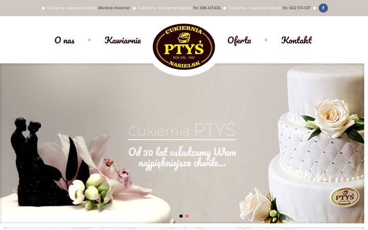 Screenshot of cukierniaptys.pl