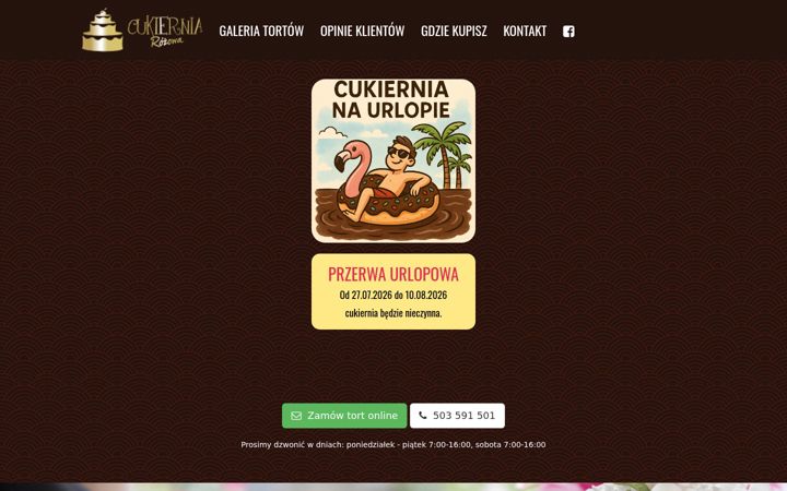 Screenshot di cukierniarozowa.pl