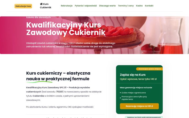 Képernyőkép: cukiernik.edu.pl